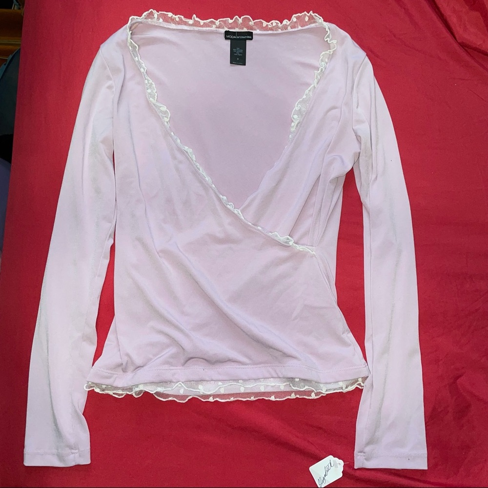 Moda International Purple Top